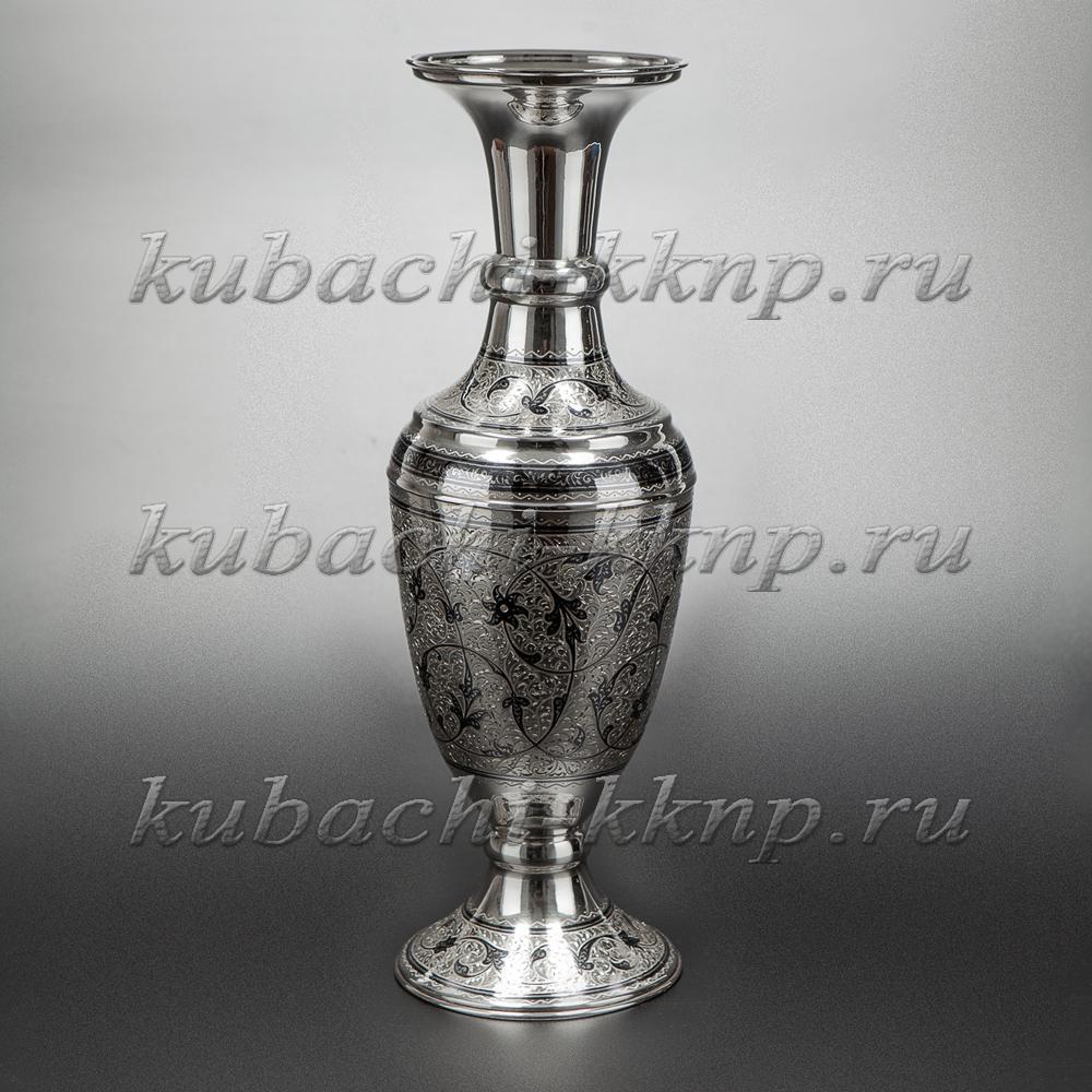Серебряная ваза для цветов, вз04 фото 1