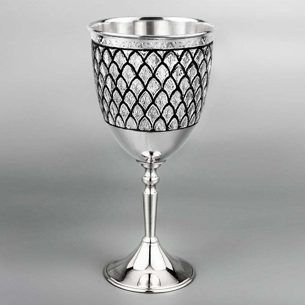 Набор серебряных бокалов в современном стиле, бк32-2 фото 2