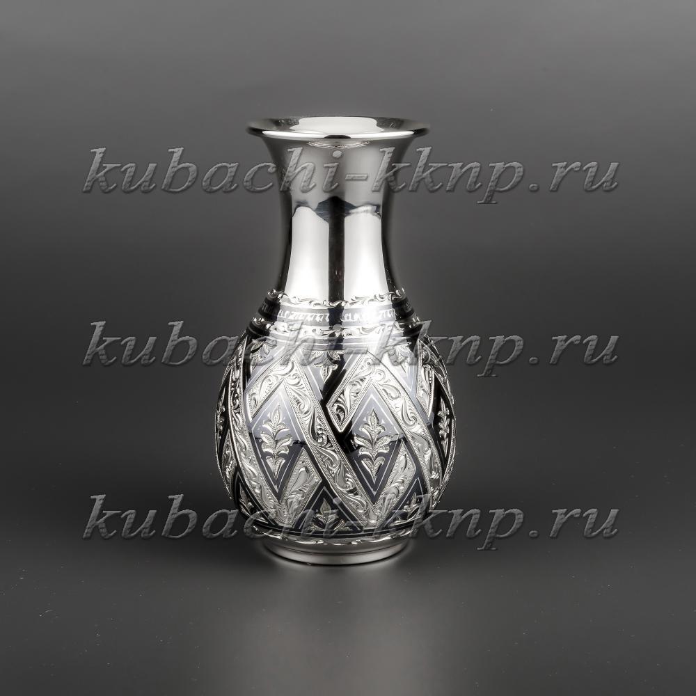 Серебряная вазочка для маленьких цветов , вз09 фото 1