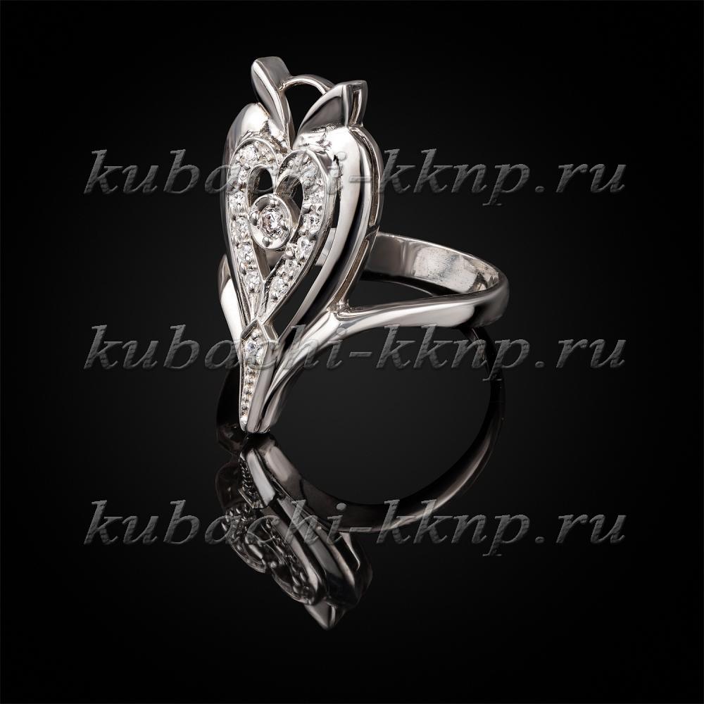Кольцо из серебра Романтика, Ag-к80 фото 1