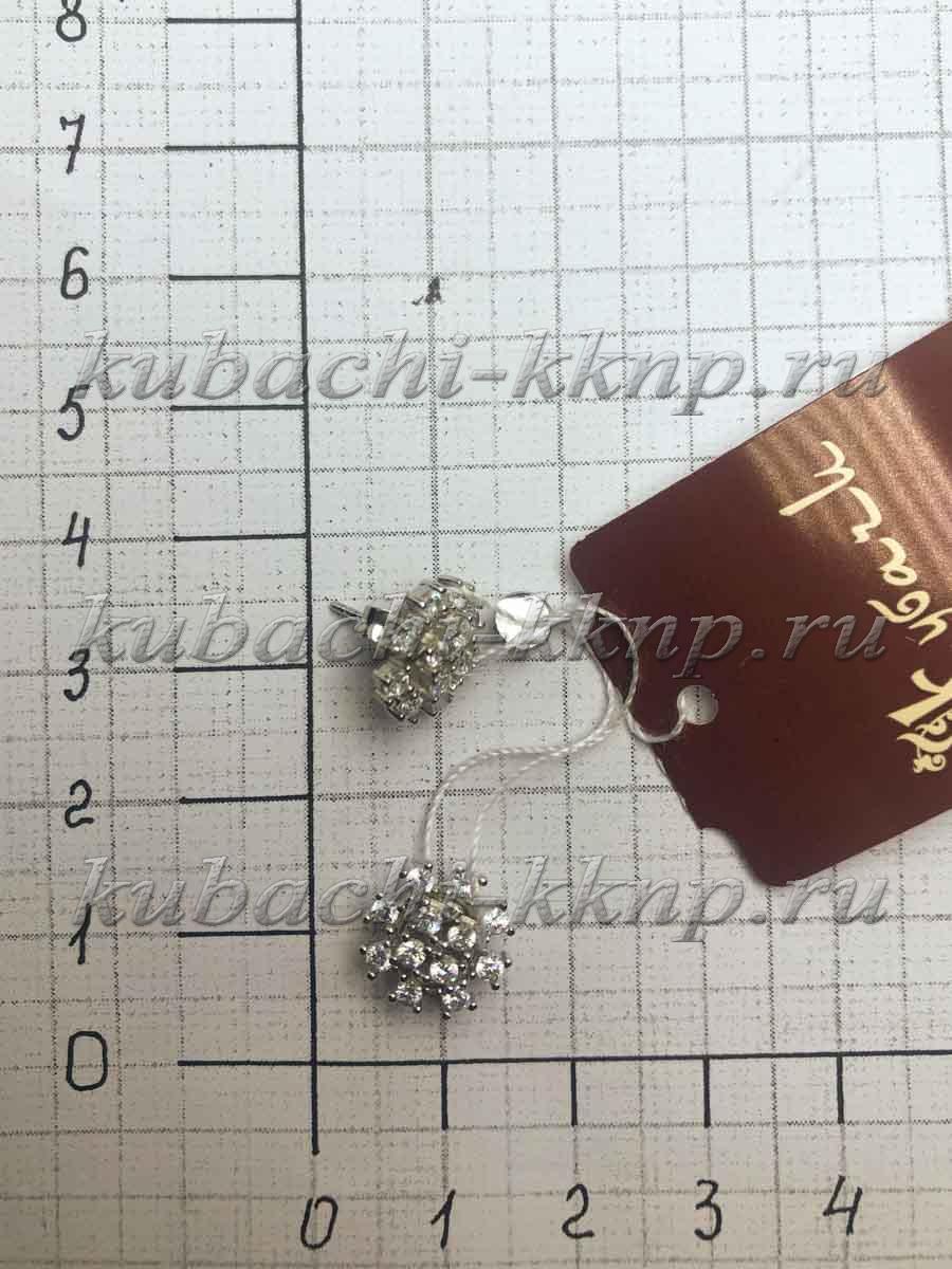 Серебряные пусеты женские, с288 фото 1