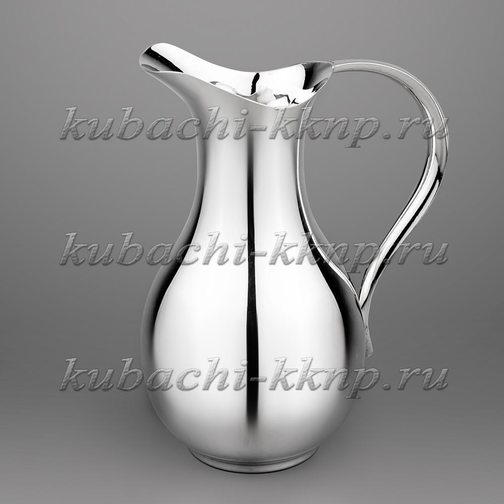 Глянцевый серебряный молочник «Глянец», м017 фото 1