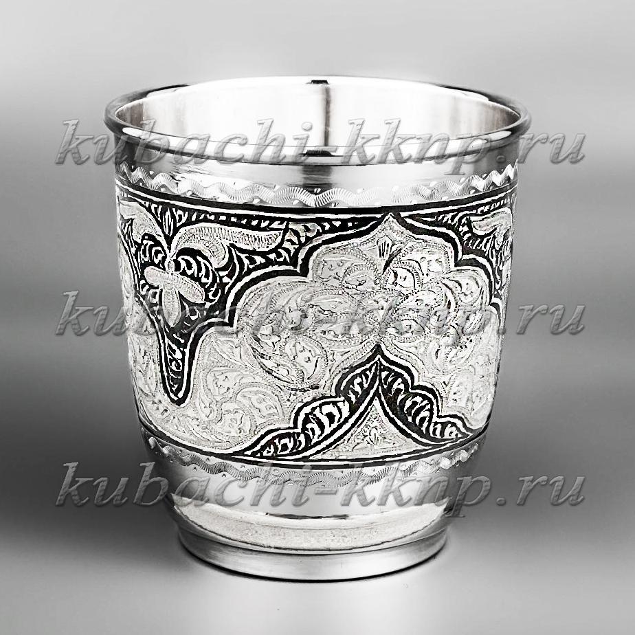 Серебряный стакан для воды, СТ118 фото 1