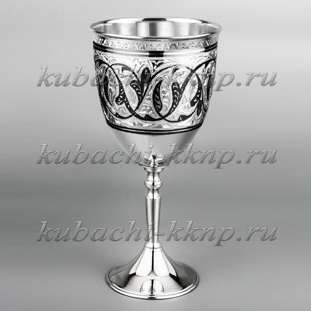 Набор серебряный бокалов для вина или воды, бк31-2 фото 2