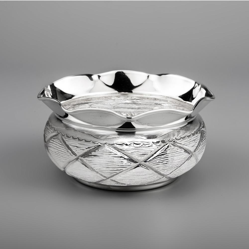 Серебряная оригинальная конфетница, КФ212 фото 1