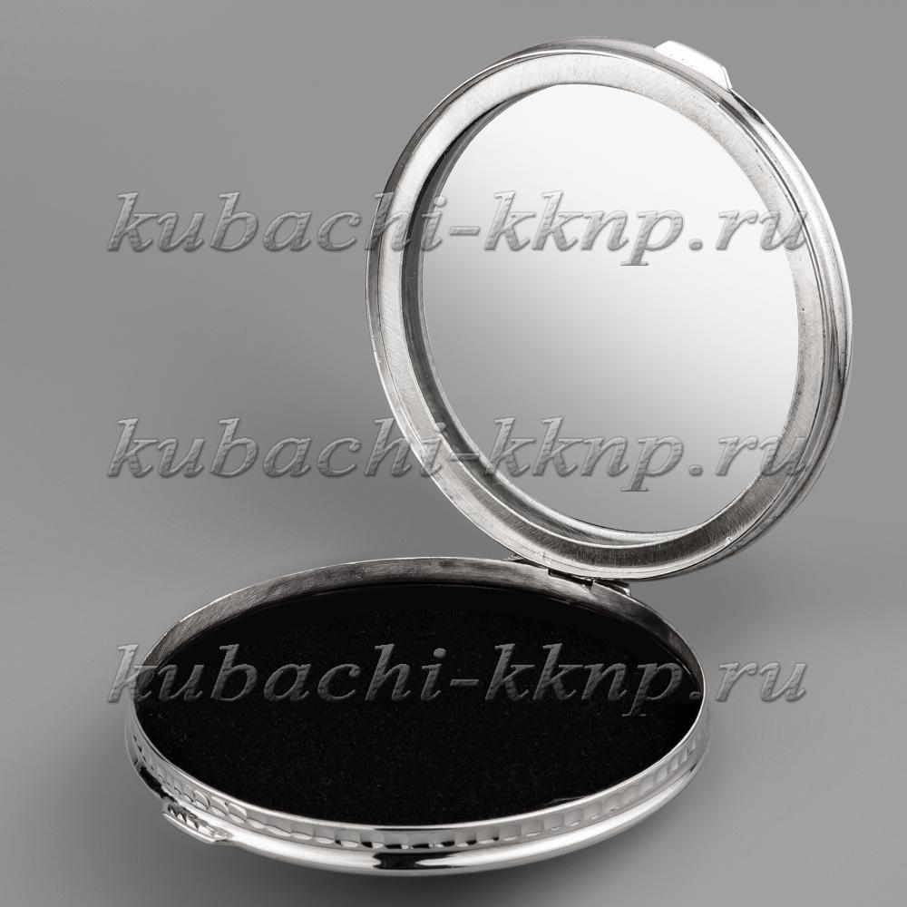 Серебряное зеркальце (Пудреница), ПДР02 фото 2