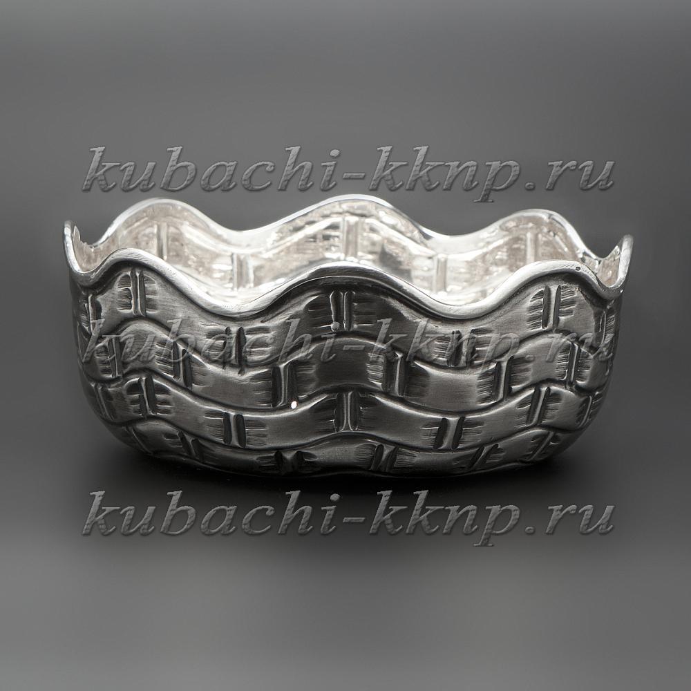 Конфетница из серебра Кубачи, кф061а фото 1