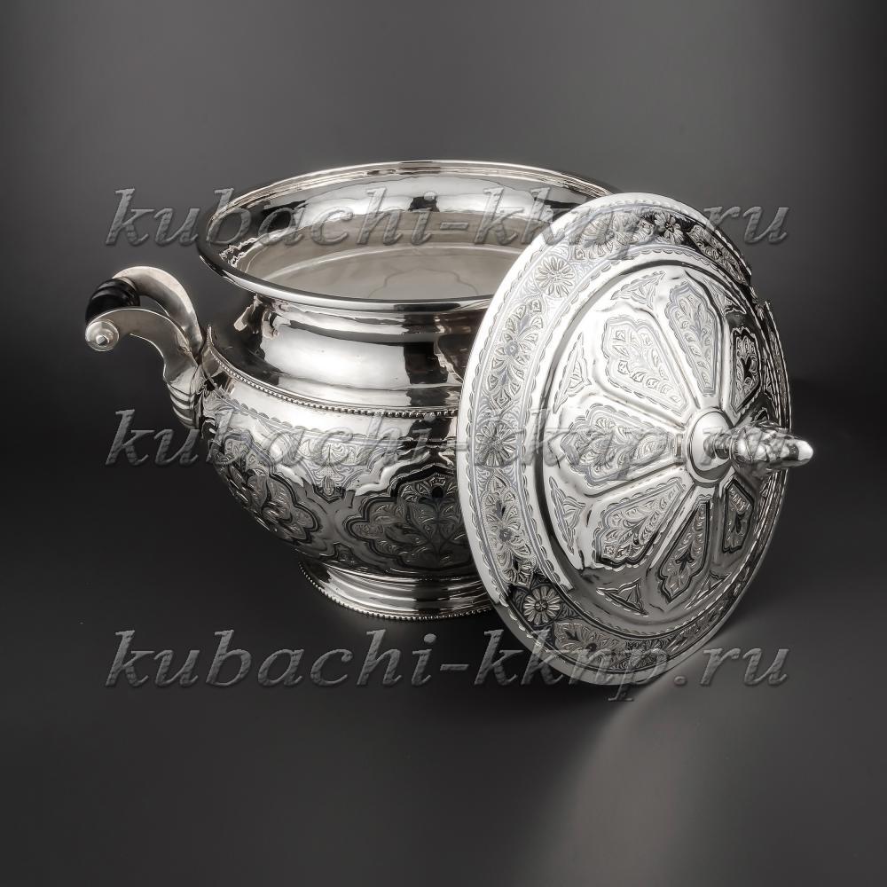 Серебрянная супница «Кубачинская», сп01 фото 2