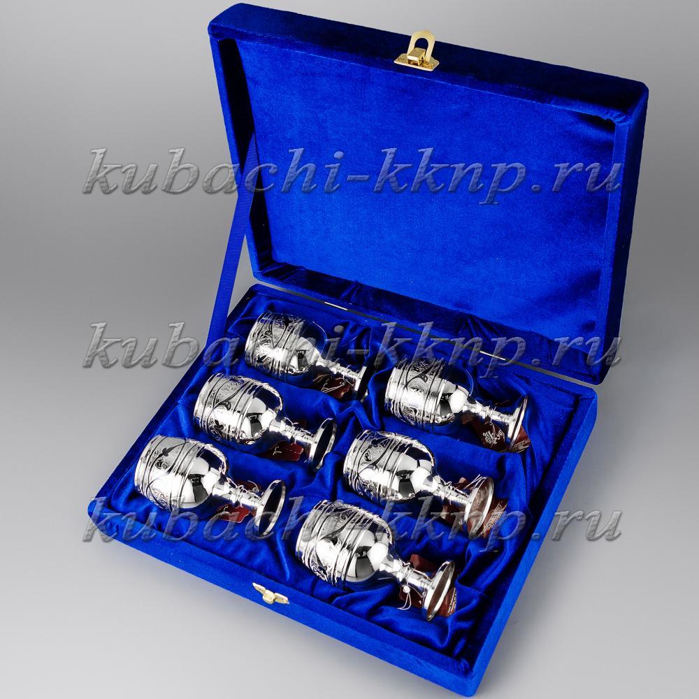 Набор серебряных рюмок «Кубачи», р0006-6 фото 2