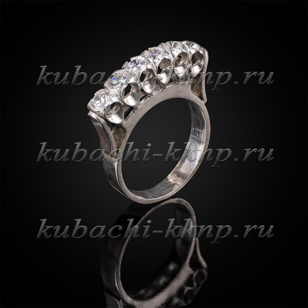 Кольцо из серебра Дорожка, Ag-к40 фото 1