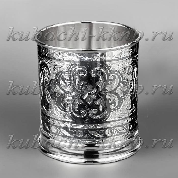 Серебряный стакан для виски Кубачи, СТ133 фото 1
