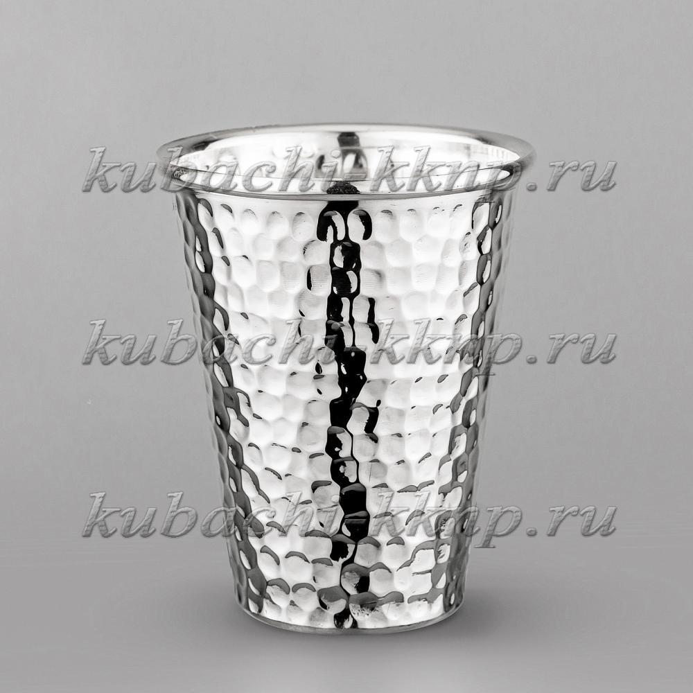 Серебряный водочный набор для питья «Соты», вс022 фото 3