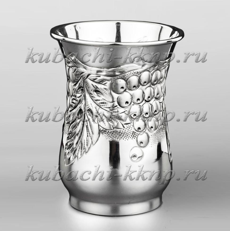 Серебрянный стакан «Виноград», ст01 фото 1