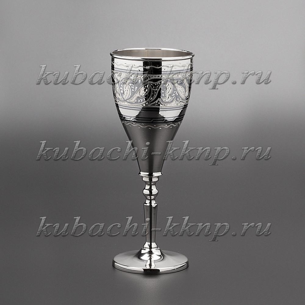 Набор серебряных бокалов «Свадебный», пн004 фото 3