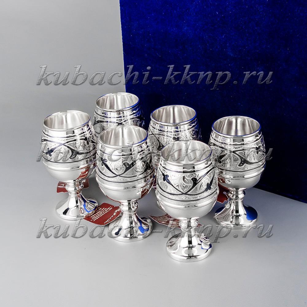 Набор серебряных рюмок «Кубачи», р0006-6 фото 1