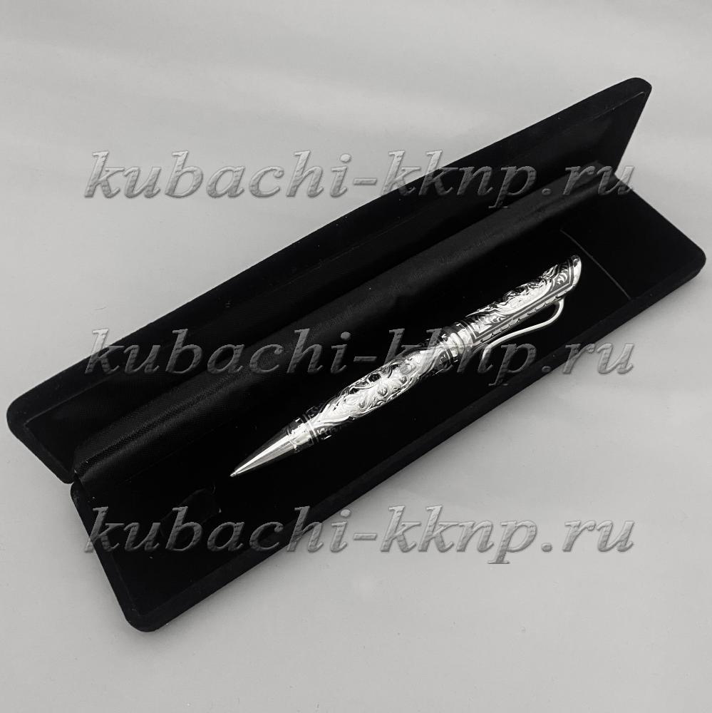 Ручка серебряная, шариковая Тюльпан, РУЧ20 фото 2