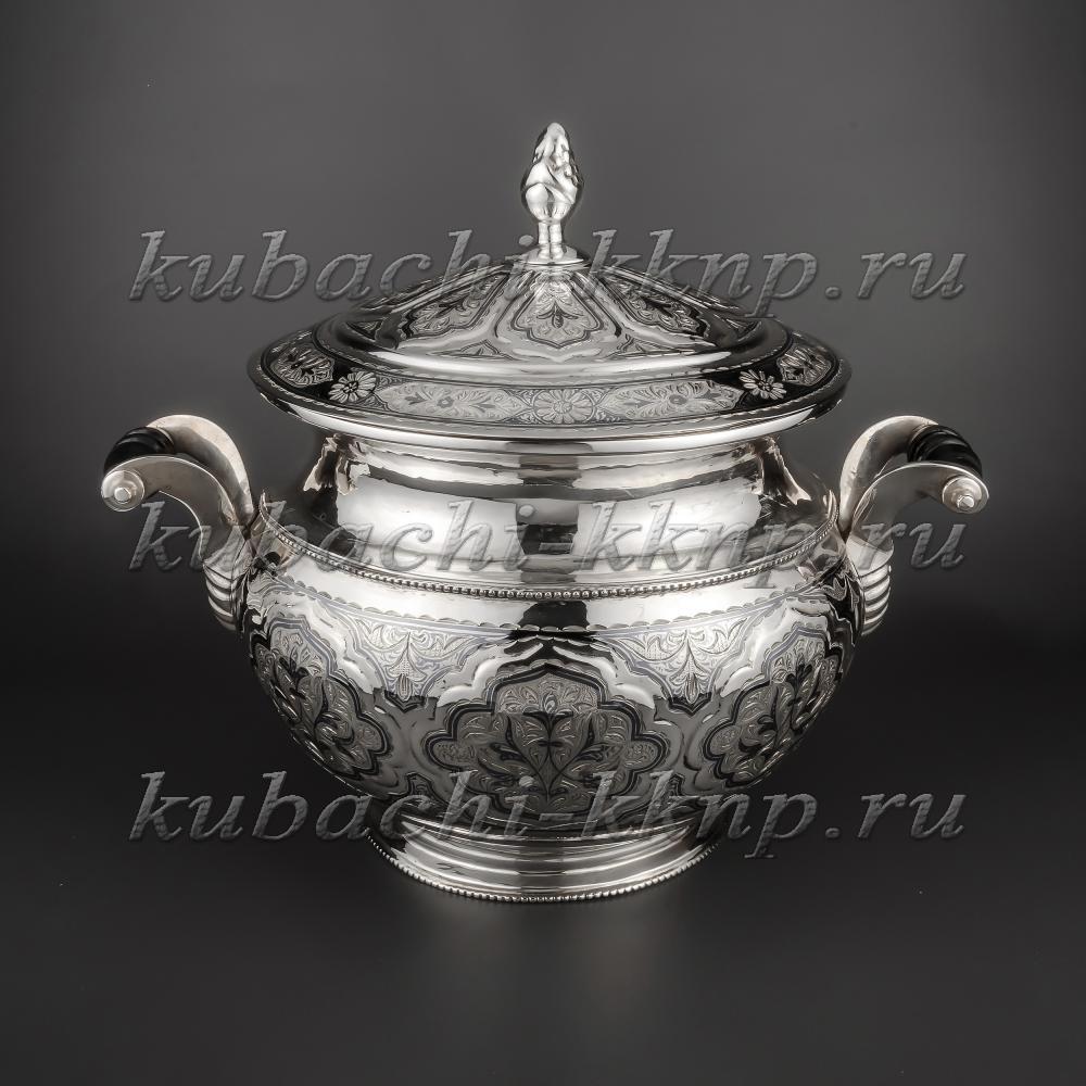 Серебрянная супница «Кубачинская», сп01 фото 1