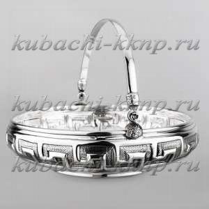 Серебряная конфетница «Ереван» - кф106