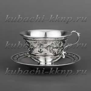 Серебряный чайная пара - чп015