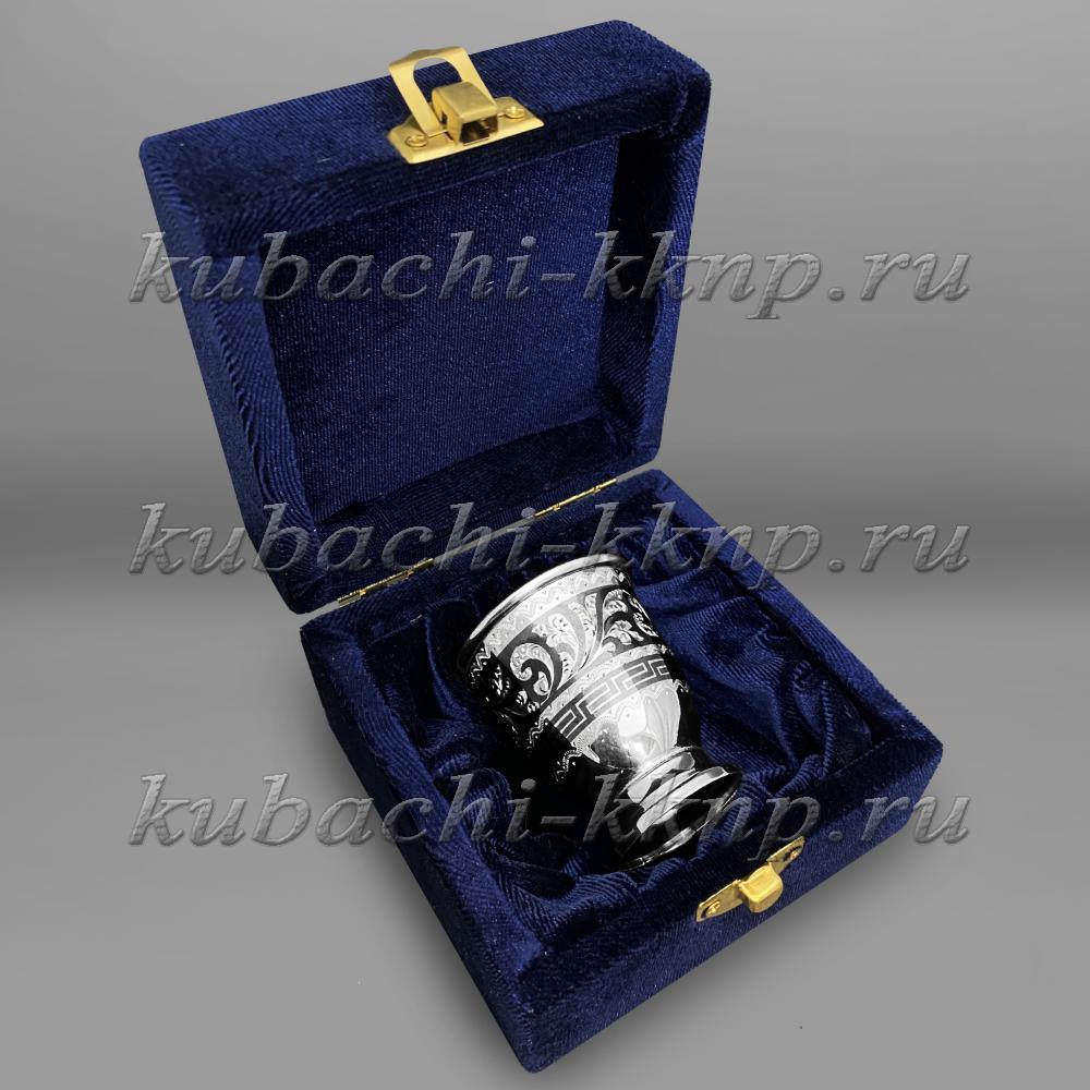 Образцовая серебряная стопка Кубачи, СТП101 фото 3
