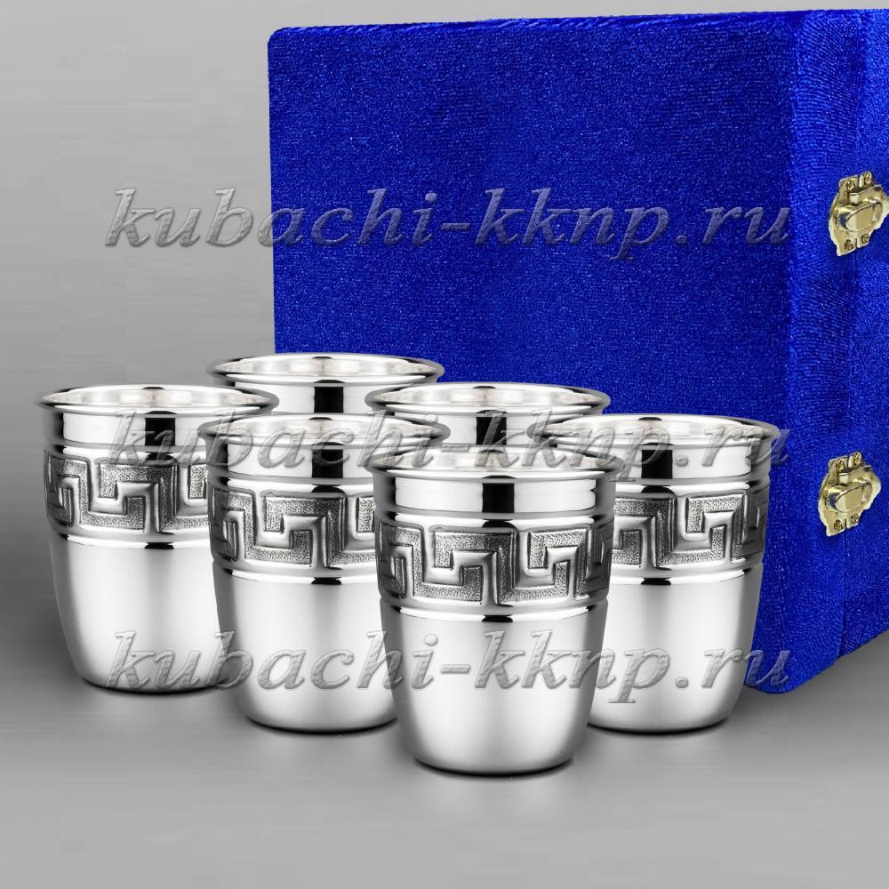 Набор из шести серебряных стаканов Ереван, ст14-6 фото 1