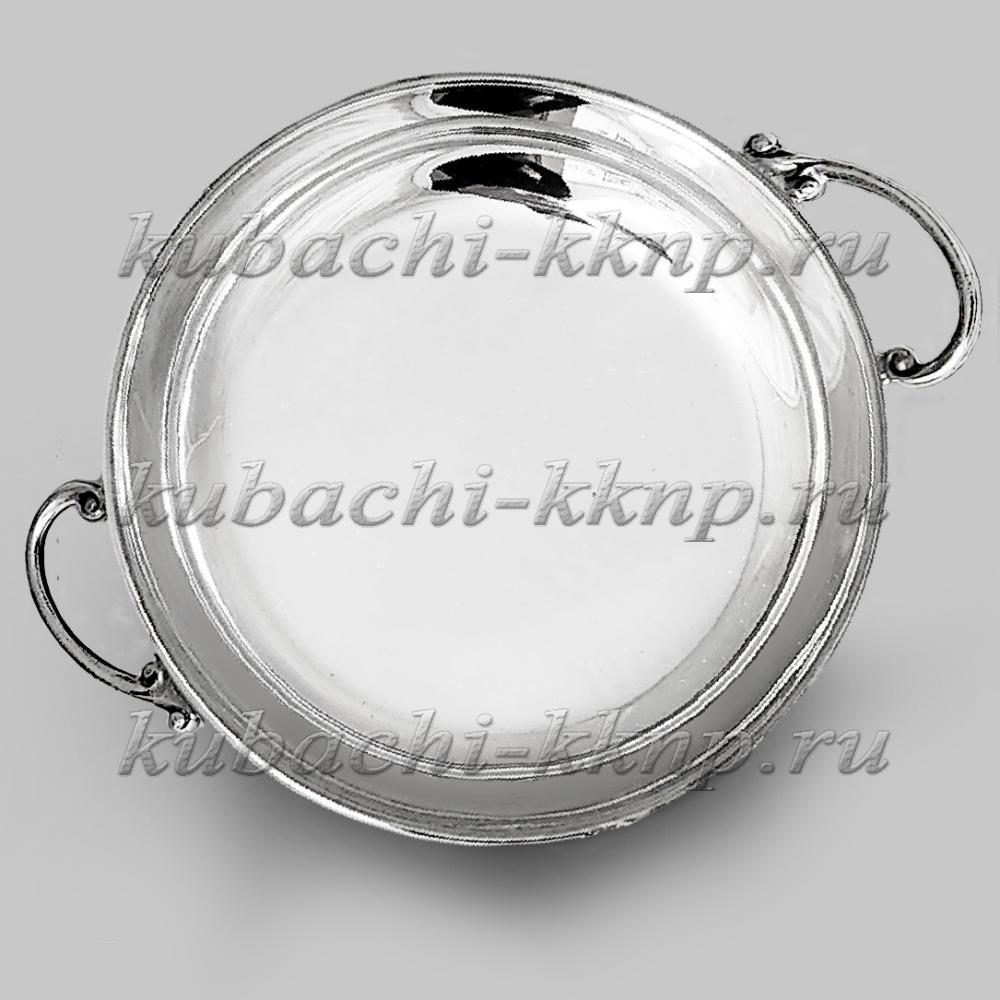 Детская серебряная кружка на тарелке Малышь, кр126трк011 фото 3