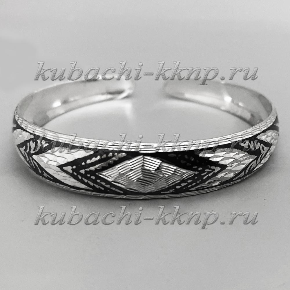 Тонкий серебряный браслет Юла, БР256 фото 1