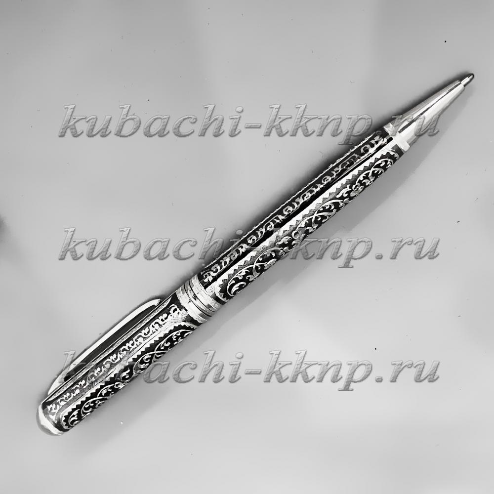 Шариковая серебряная ручка Оригинал, РУЧ33 фото 2