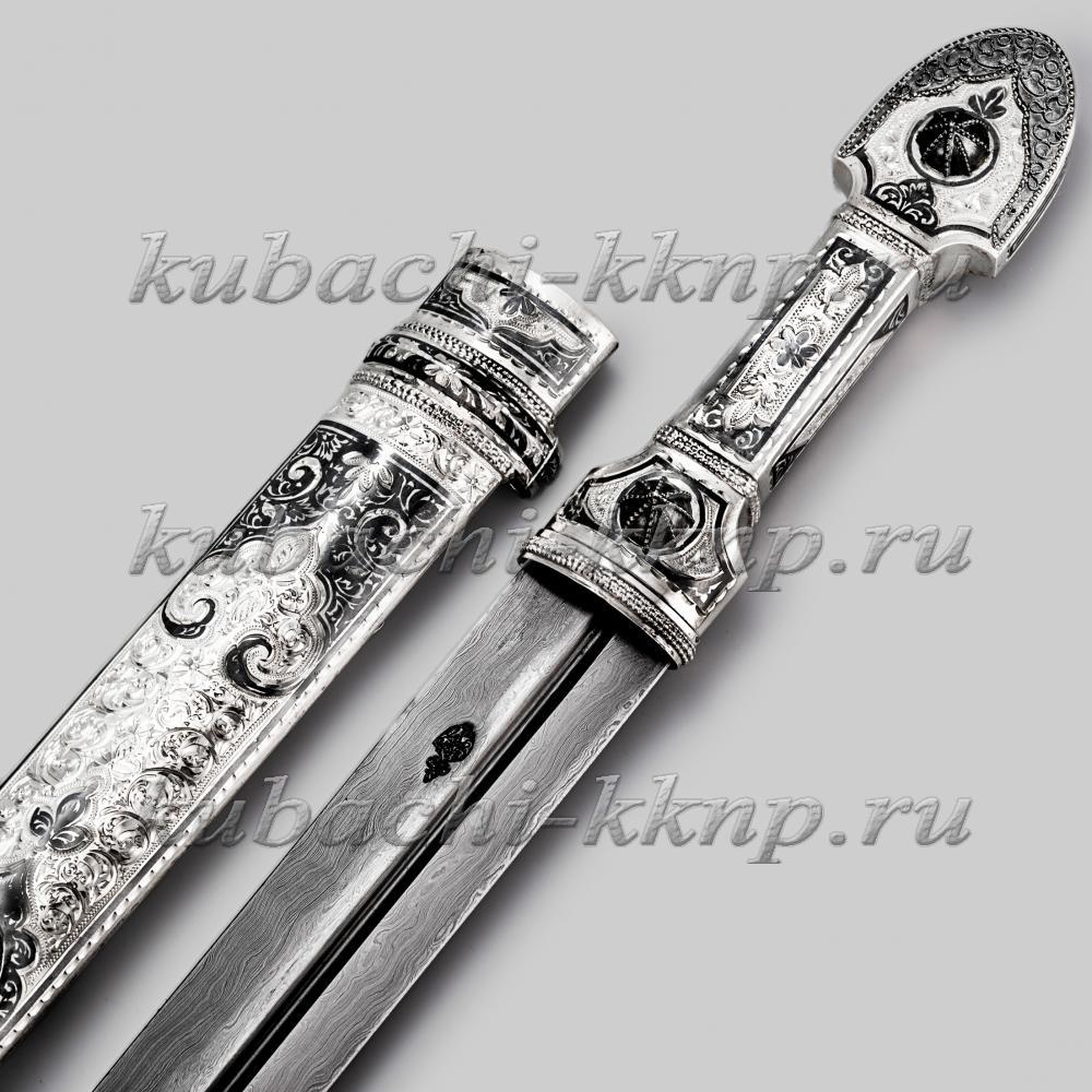 Серебряный кинжал с агатом, КН52 фото 1