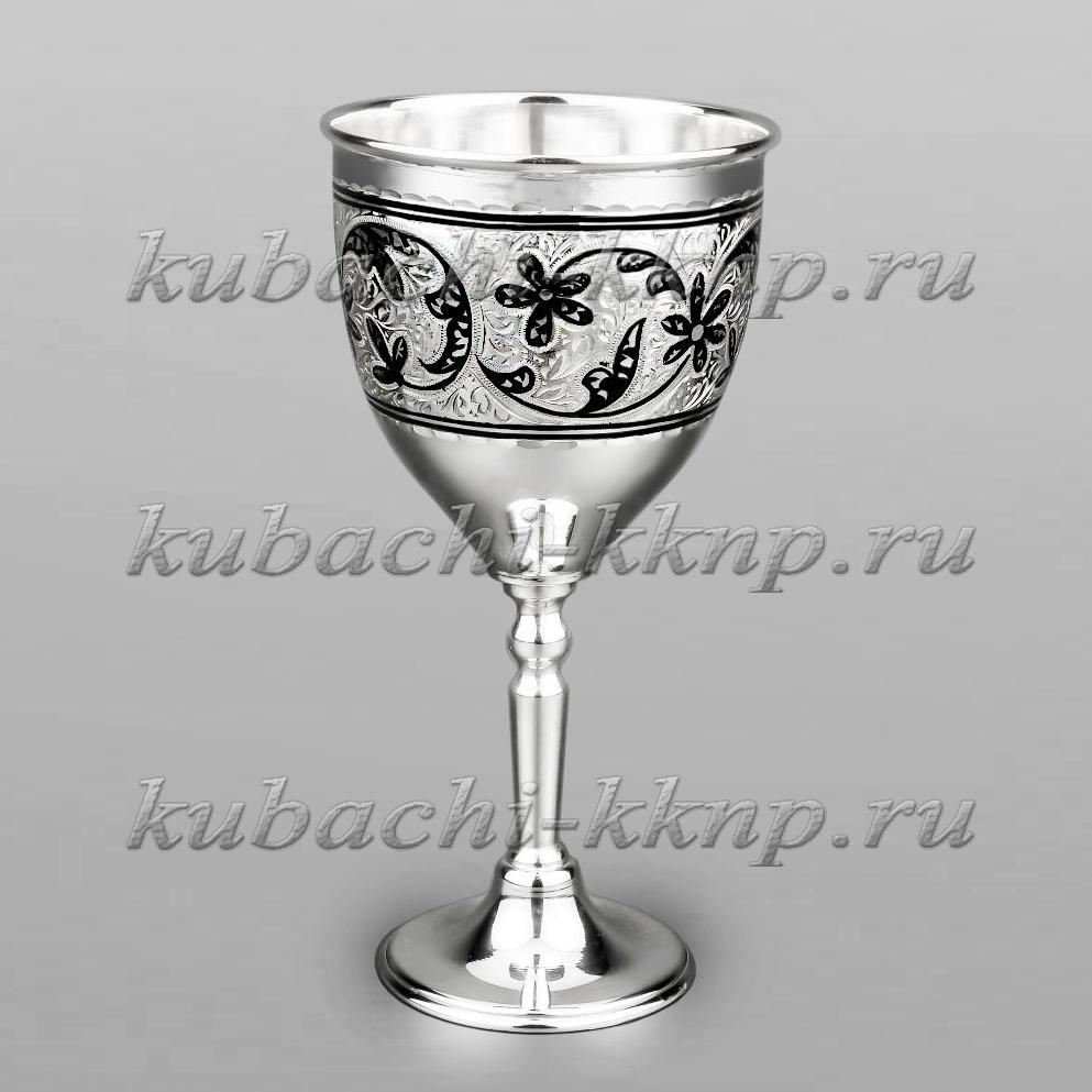 Серебряный классический фужер, ф00015 фото 1