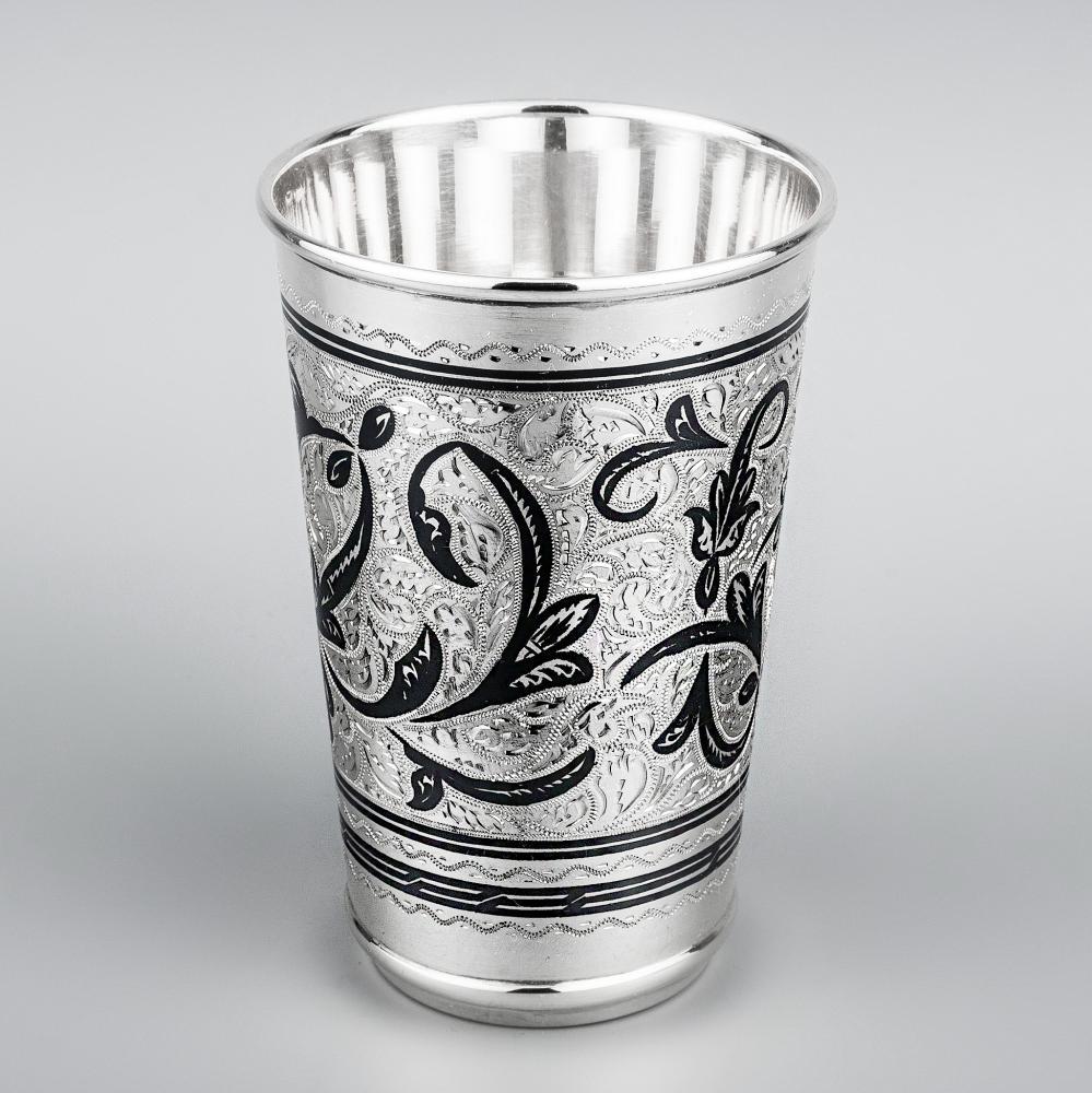 Добротный серебряный стакан, СТ120 фото 1