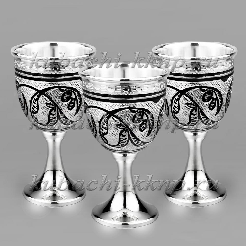 Оригинальный Водочный набор из серебра На троих, ВС03 фото 4