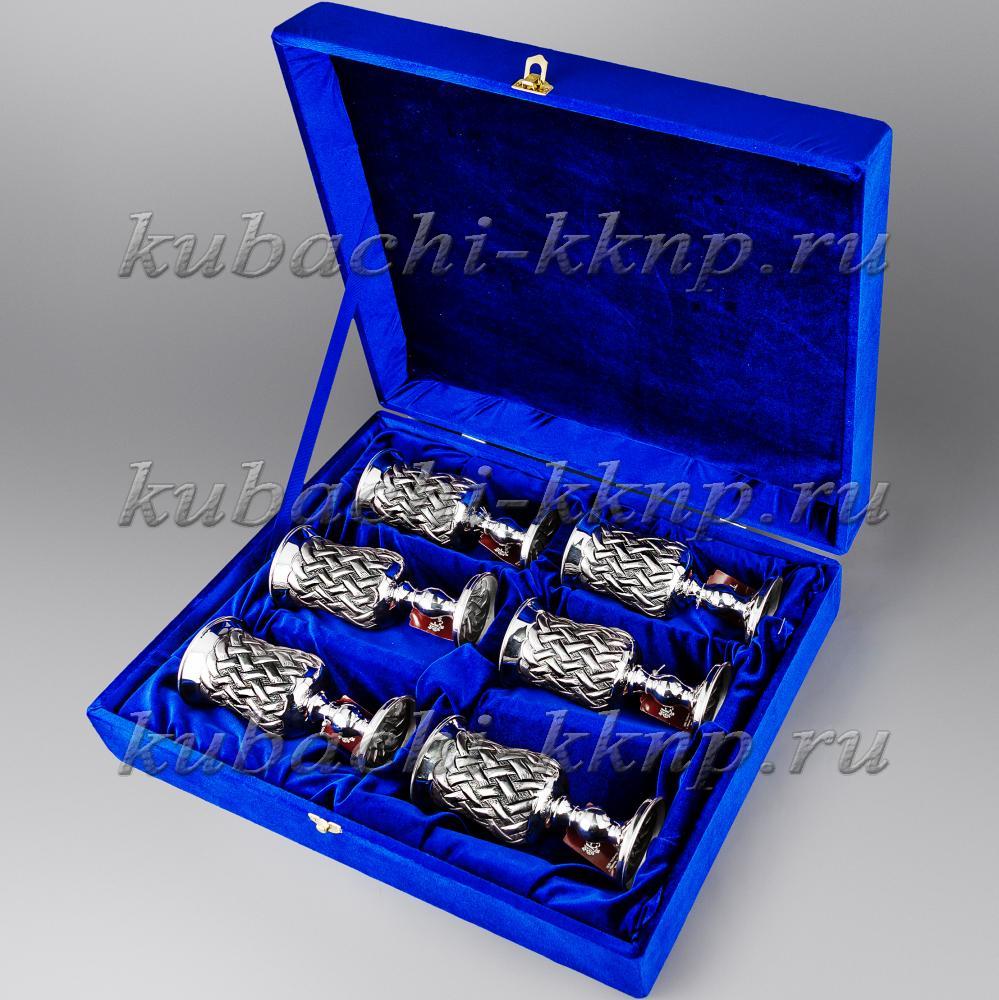 Набор серебряных фужеров (6 персон), ф00020-6 фото 2