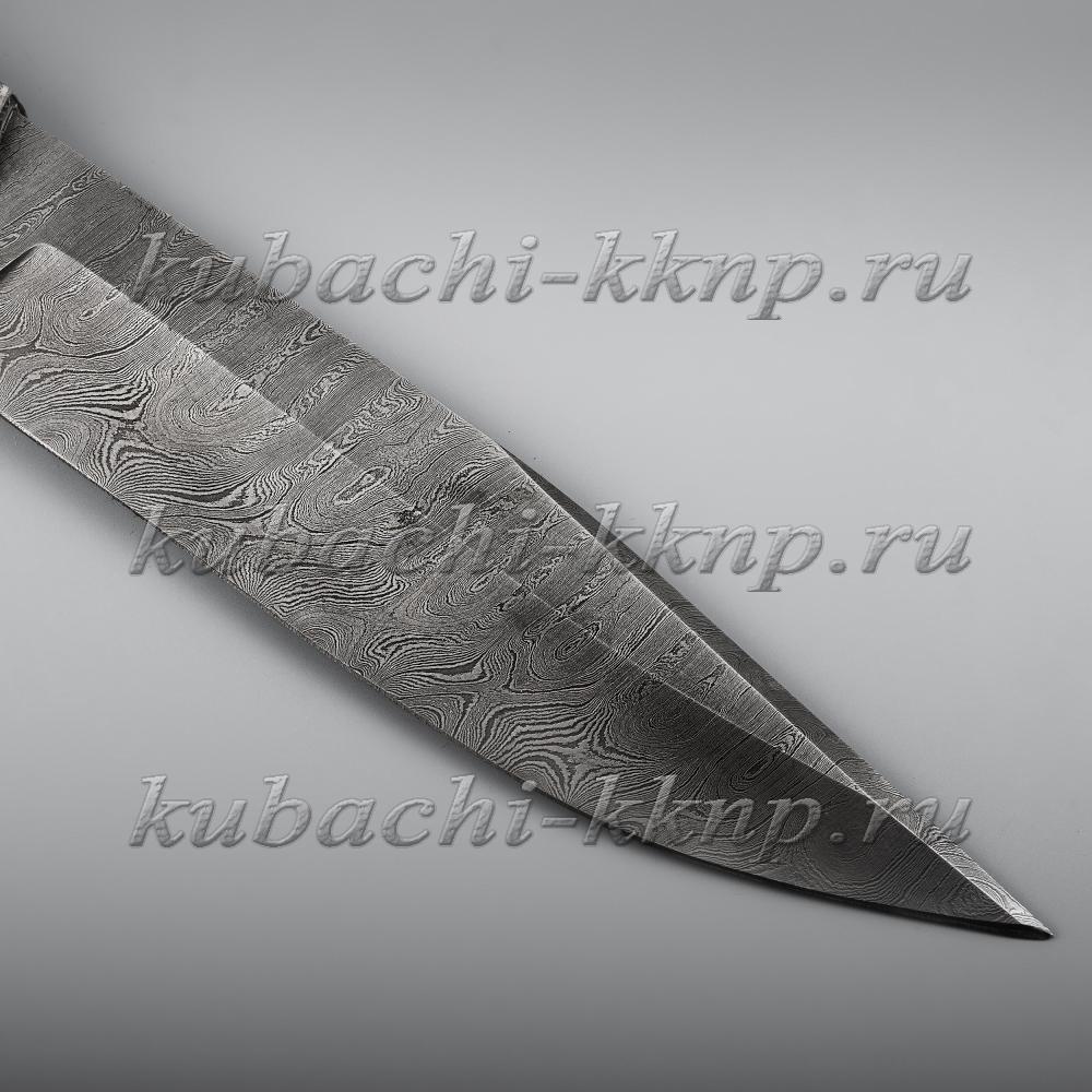 Серебряный нож «Богатырь» (лезвие сталь), НЖ08 фото 4