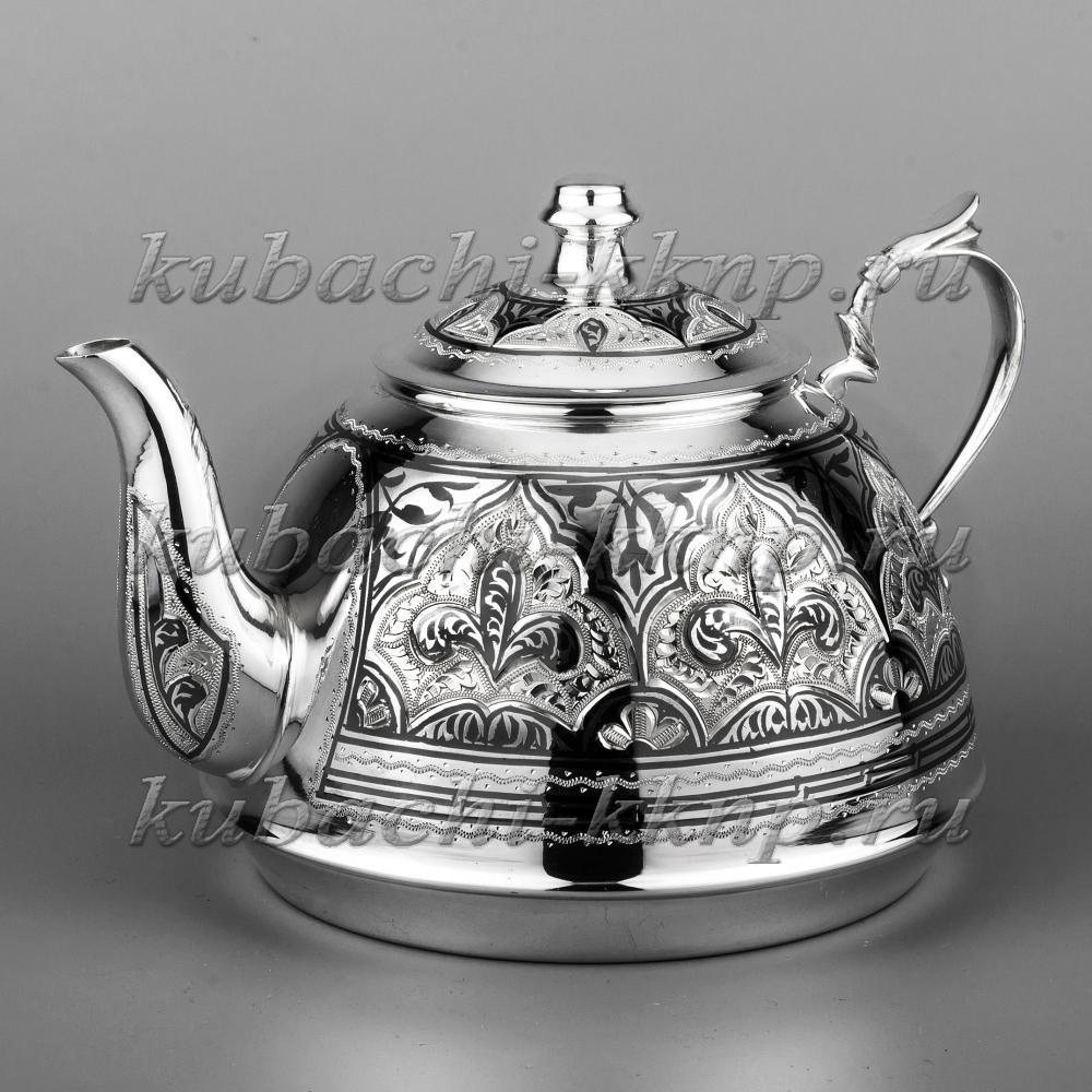 Чайник заварочный из серебра, чн0005 фото 1