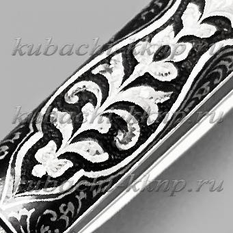 Серебряная шариковая ручка авторской работы Империя, РУЧ57 фото 4