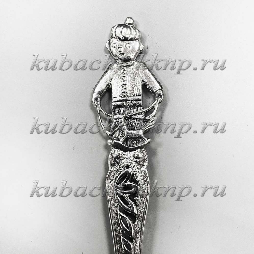 Серебряная ложка Мальчик, Л00079 фото 2