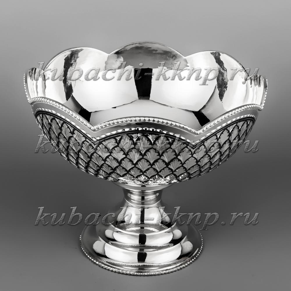 Серебряная конфетница оригинальной формы