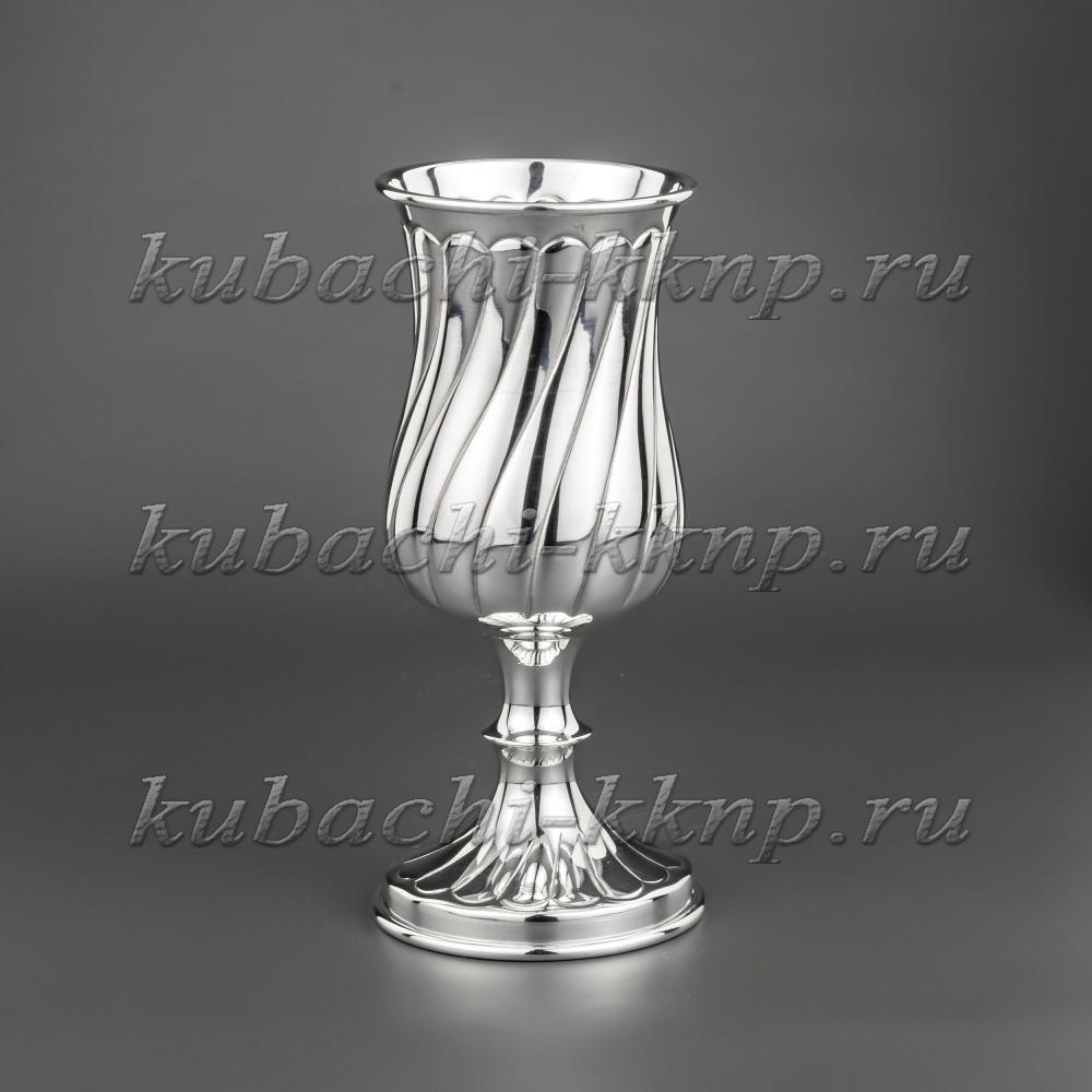 Набор серебряных бокалов «Волна-мал», бк022-2 фото 2