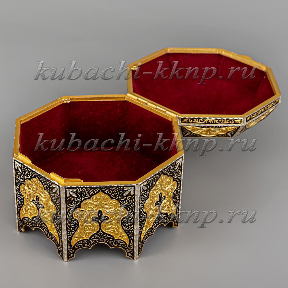 Серебряная шкатулка «Позолоченная»