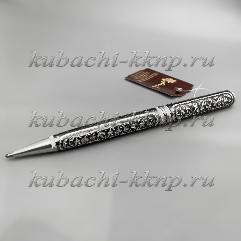 Шариковая серебряная ручка Оригинал, РУЧ33 фото 1