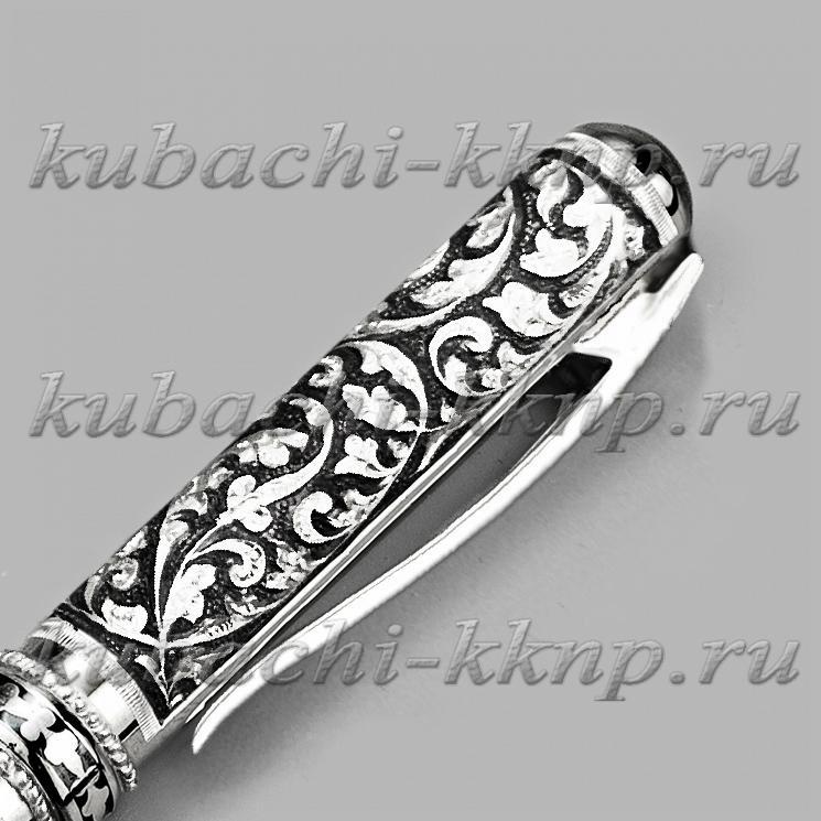 Серебряная ручка авторской работы Падишах, РУЧ58 фото 3