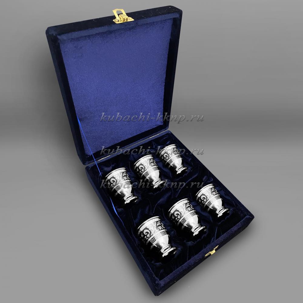 Набор из шести образцовых стопок Кубачи, стп101-6 фото 3