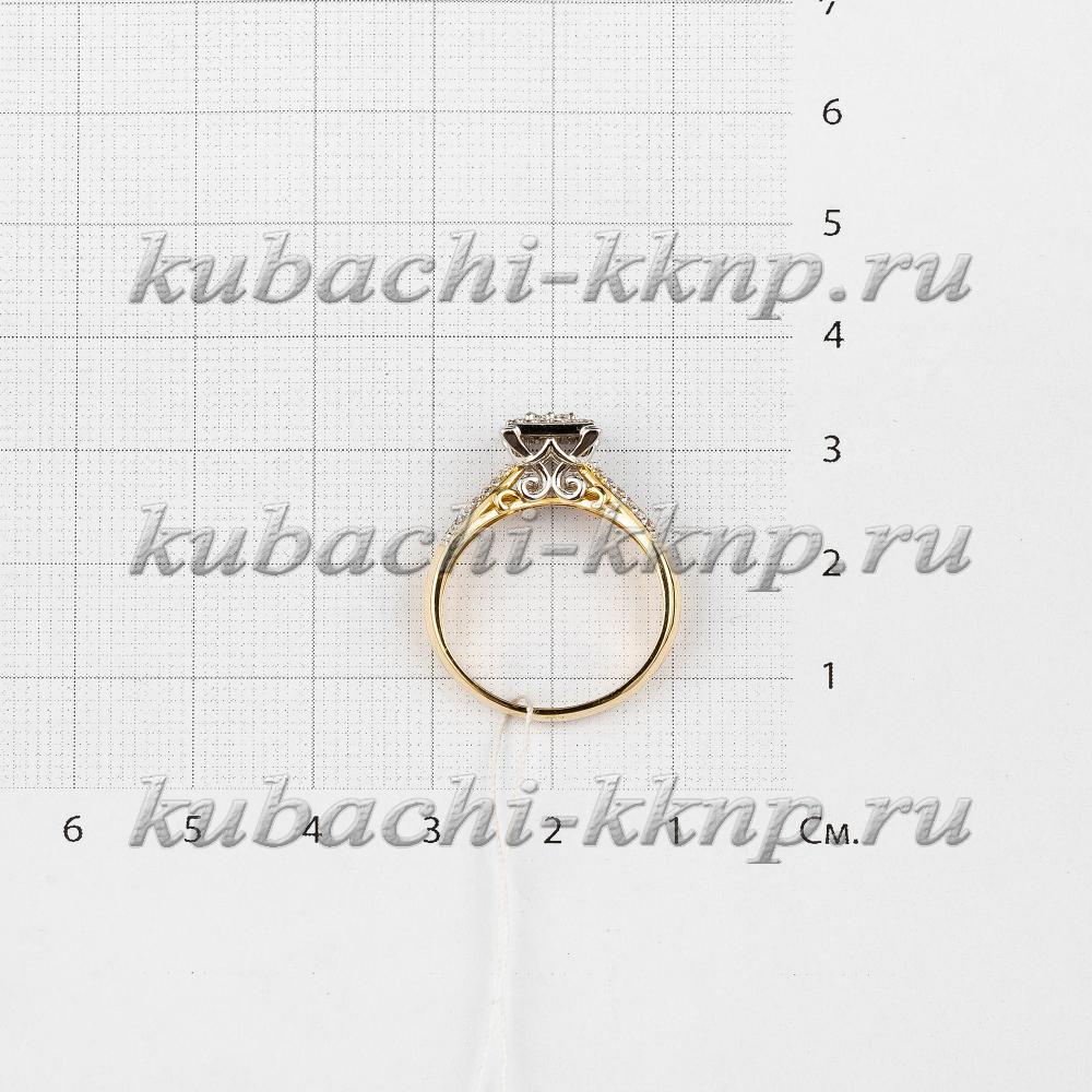 Золотое кольцо Плато с бриллиантами, АН560 фото 5