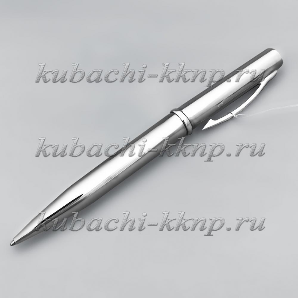 Добротная глянцевая серебряная ручка, РУЧ27 фото 2
