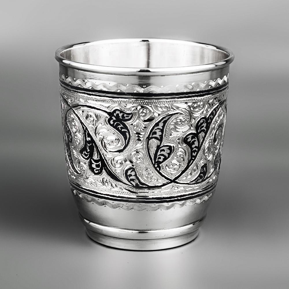 Набор из шести серебряных стаканов  925 пробы, ст113-6 фото 2