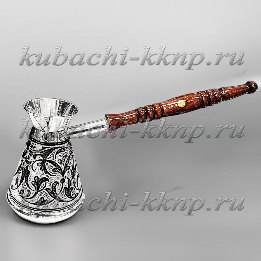 Серебряная турка для кофе, Т037 фото 1
