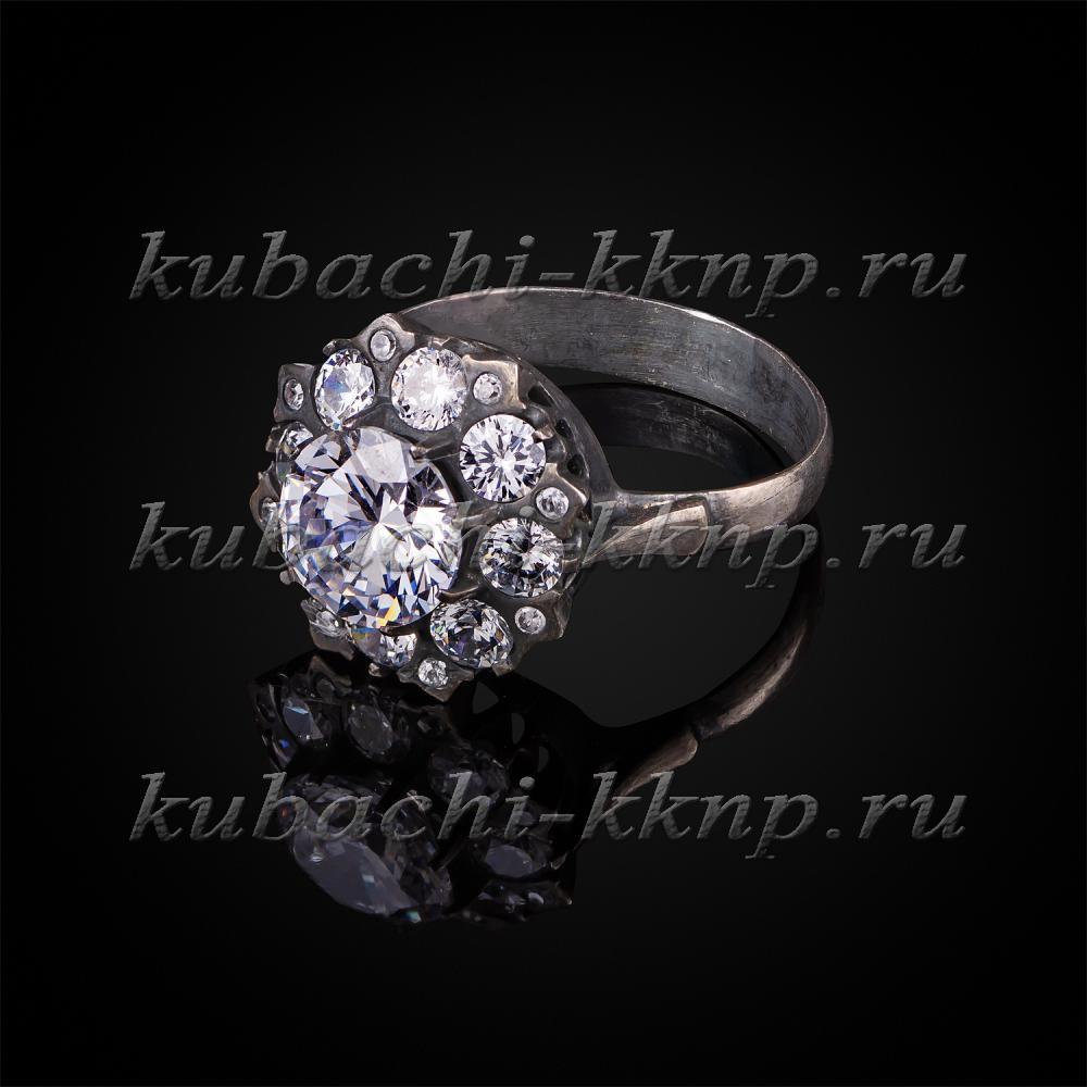 Кольцо из серебра Новая малинка, Ag-к16 фото 1