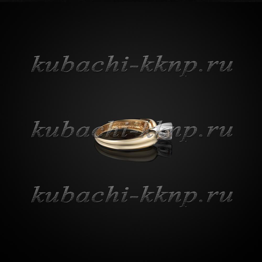 Золотое кольцо Тюльпан, ан61брж фото 2