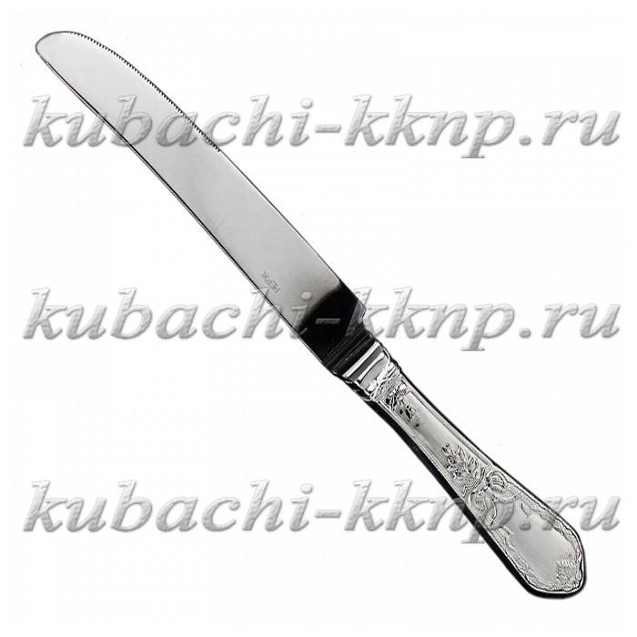 Столовый серебряный нож Роза, н013 фото 1